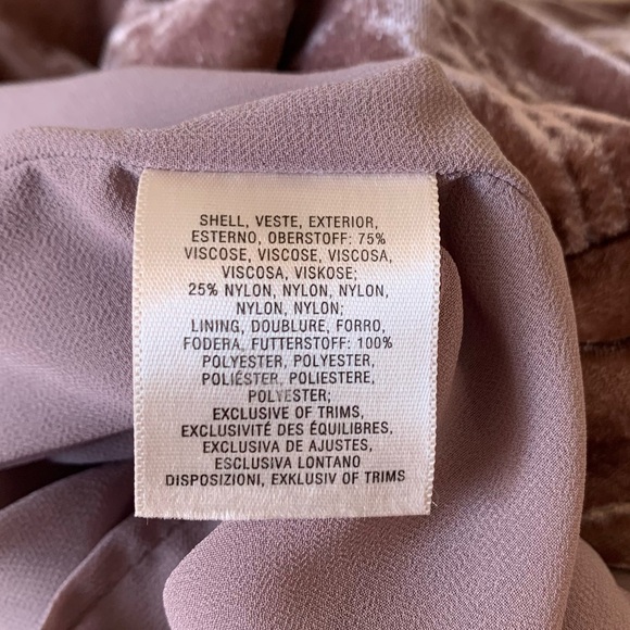 Anthropologie Holding Horses Velvet Dress Mauve - Picture 9 of 9